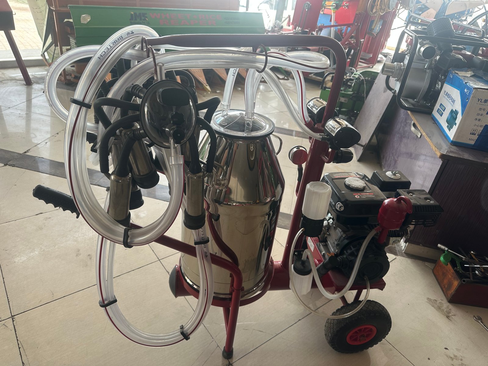 Single Bucket Milking Machine – 1 HP Motor