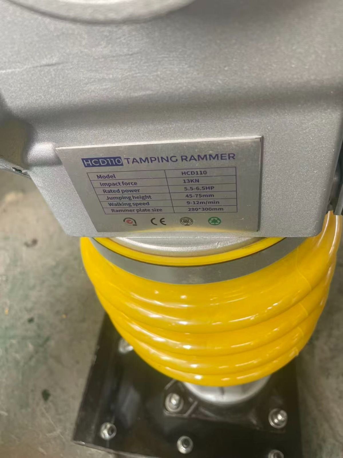 Hand operated motor compactor with 2hp motor